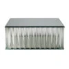 Glasobjekt, Eckig, Silber, Glas, 10 X 25 X 25 Cm -Freien Garten Promotion Geschäft 0810908980 glasobjekt eckig b25 l25 h10 glas 81897