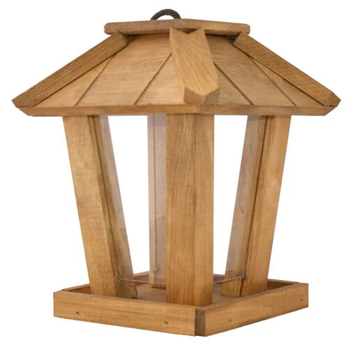 Vogelhaus Kiefernholz Oak Konisch Mit Kieferdach 19 X 19 X 28 Cm -Freien Garten Promotion Geschäft