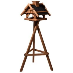 Vogelhaus Inkl. Ständer, Holz, Bernstein, 39 X 38 X 33 Cm -Freien Garten Promotion Geschäft 0910101485 Vogelhaus inkl Staender 4 111710