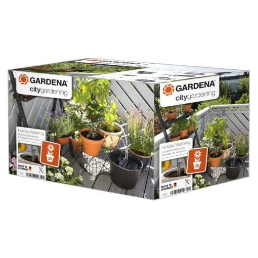 Gardena Urlaubsbewässerung City-Gardening, Bis Zu 36 Töpfe, Transformator, Zeitschaltuhr -Freien Garten Promotion Geschäft 0930100238 city Gardening Urlaubsbewaesserung fuer bis zu 36 Topfpflanzen 61502