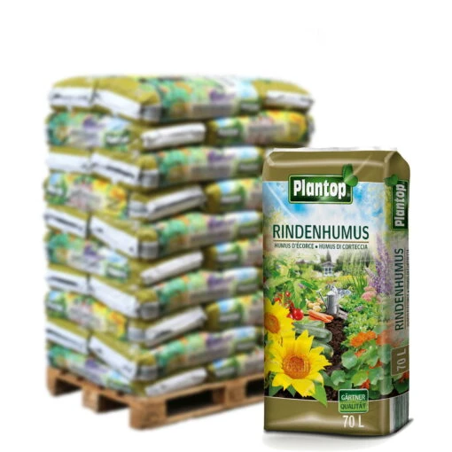 Plantop Rindenhumus, 2100l, 30 Sack á 70l -Freien Garten Promotion Geschäft 0960200189 Plantop Rindenhumus 70l Palette 30St 78576