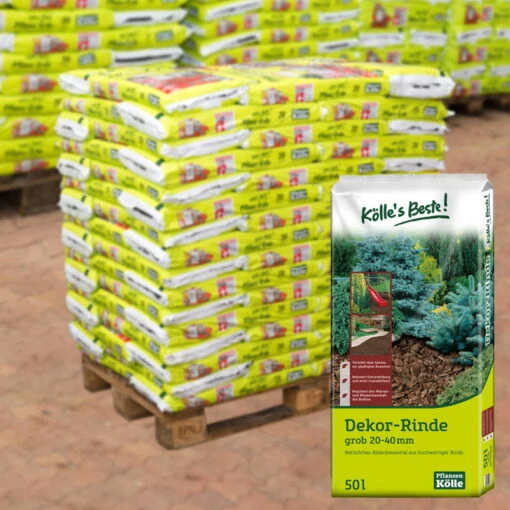 Kölle's Beste Dekor-Rinde Grob, 2250l, 45 Sack á 50l -Freien Garten Promotion Geschäft 0960400020 KB Dekorrinde 20 40mm 50L1 76991