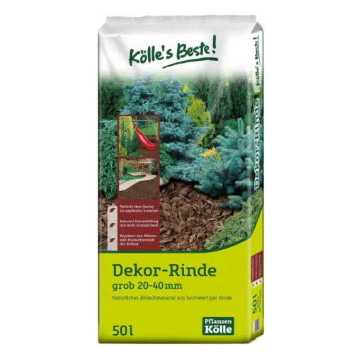 Kölle's Beste Dekor-Rinde Grob, 2250l, 45 Sack á 50l -Freien Garten Promotion Geschäft 0960400020 KB Dekorrinde 20 40mm 50L 76990