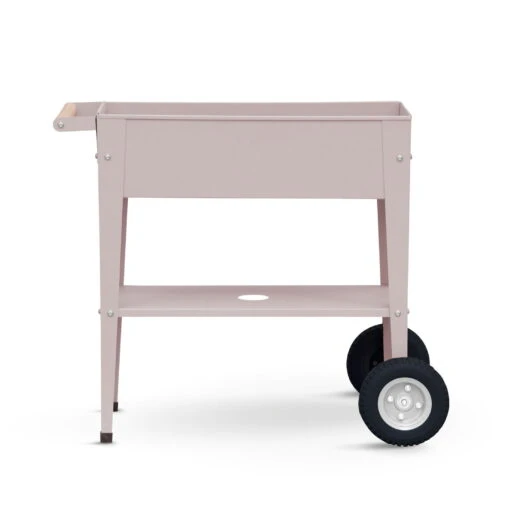 Hochbeet-Trolley Mit Rädern, Taupe, Metall, 75 X 35 X 80 Cm, 47 L -Freien Garten Promotion Geschäft 0980250143 Urban Garden Trolly auf Raedern taupe 6 84521