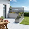 Terrassenabgrenzung 'Da Vinci' Mit Sichtschutz, Quarzgrau-metallic -Freien Garten Promotion Geschäft 0980250189 DaVinci Terrassenabgr mit Sichtschutz quarzgrau metallic 2 104513